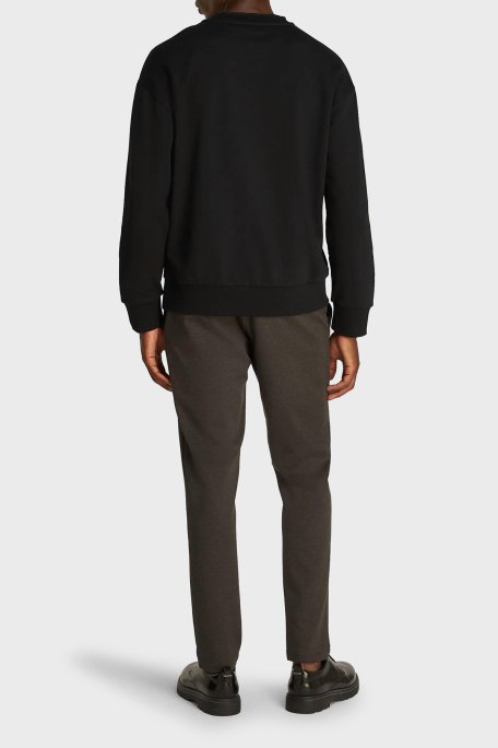 Calvin Klein Pamuklu Logolu Regular Fit Bisiklet Yaka K10K114092BEH Erkek Sweat K10K114092 BEH SİYAH - 2