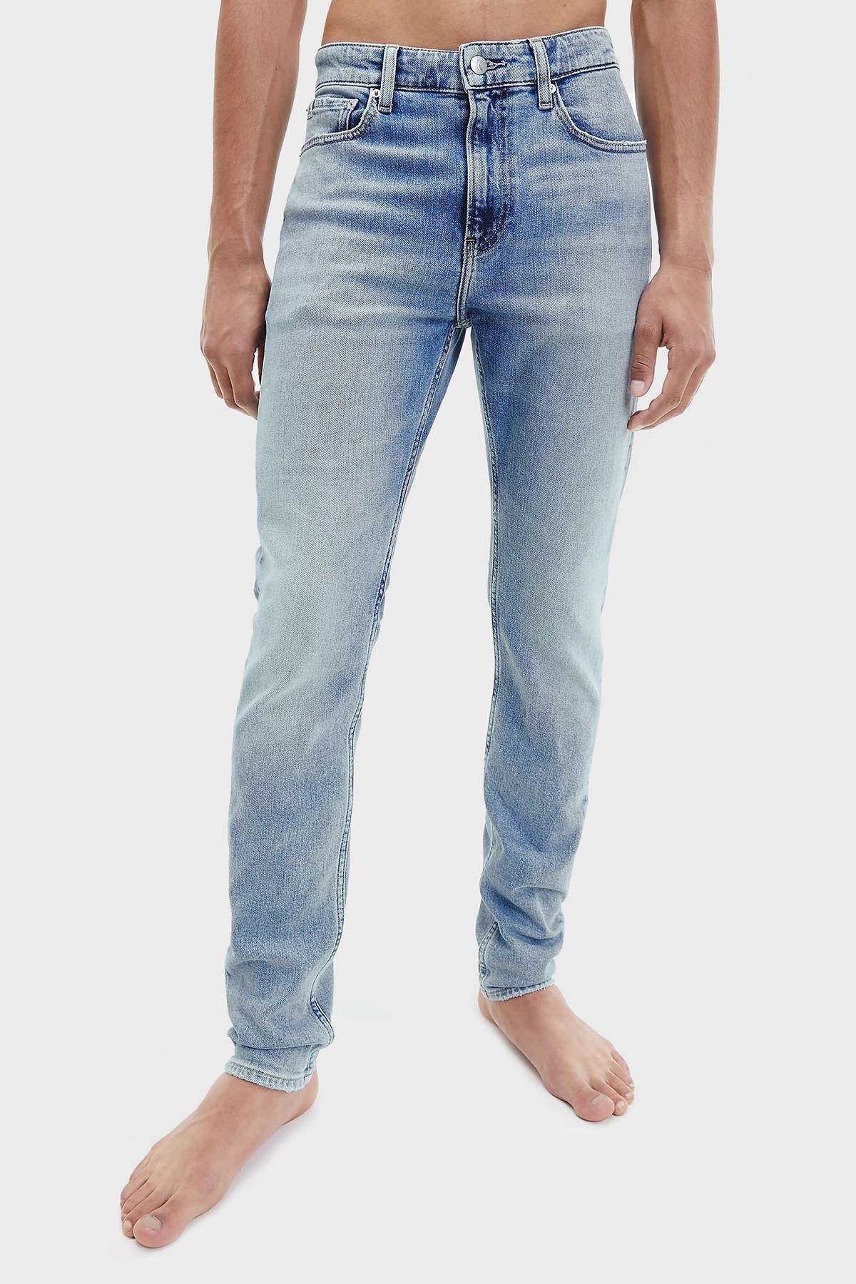 Calvin Klein Pamuklu Normal Bel Slim Fit Jeans Erkek Kot Pantolon J30J321135 1AA MAVİ