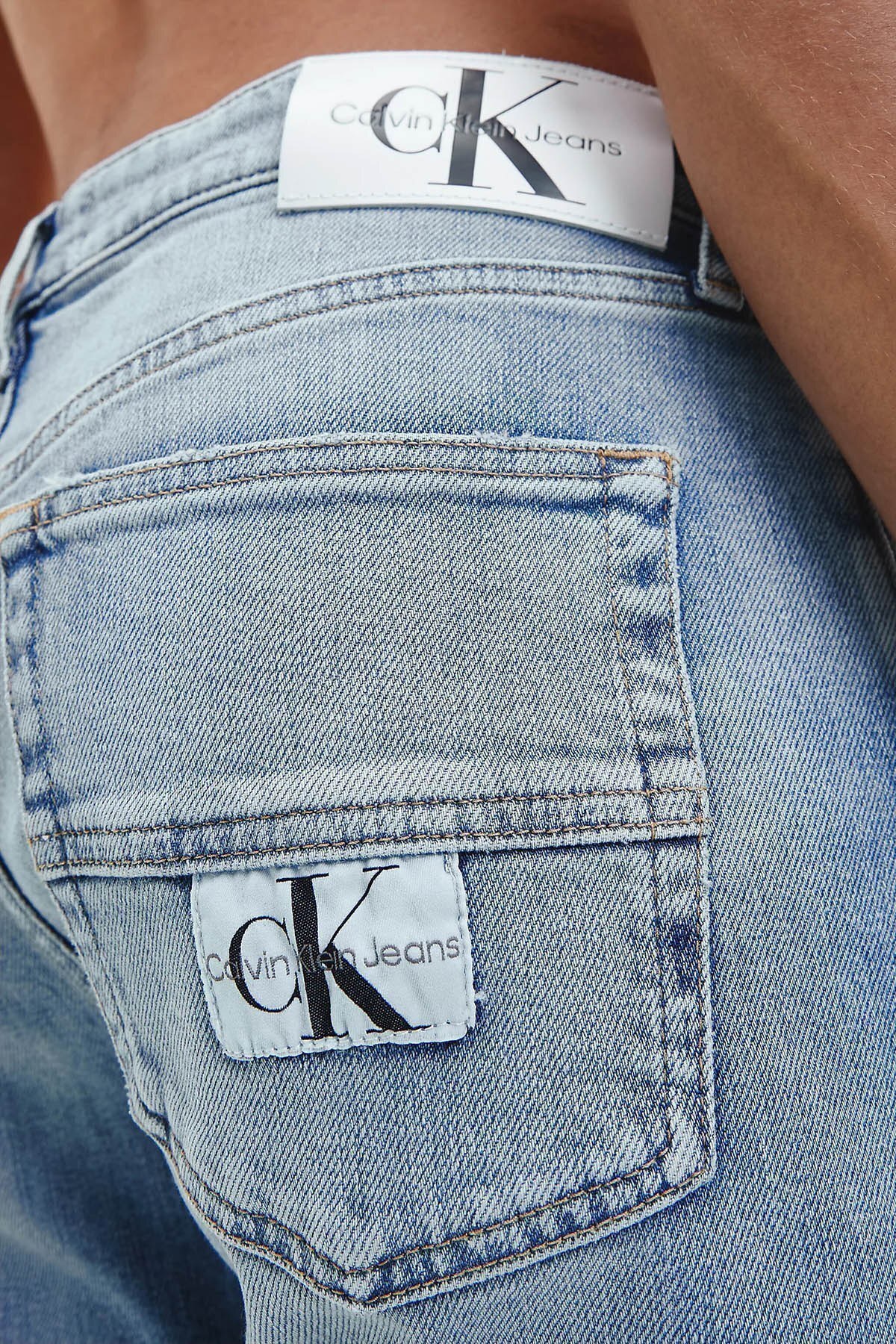 Calvin Klein Pamuklu Normal Bel Slim Fit Jeans Erkek Kot Pantolon J30J321135 1AA MAVİ