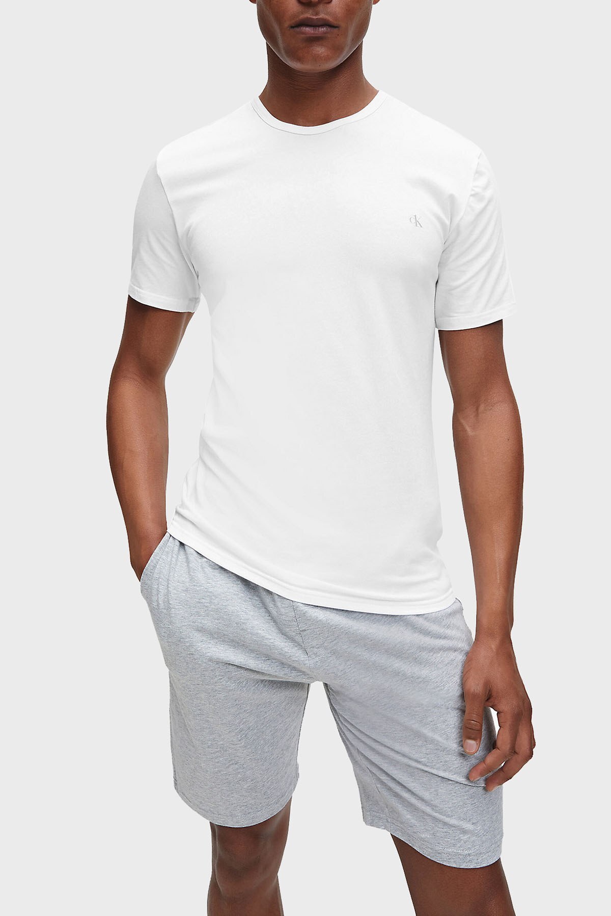 Calvin Klein Pamuklu Regular Fit 2 Pack Erkek T Shirt 000NB2221A 100 BEYAZ