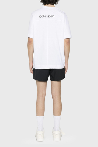 Calvin Klein Pamuklu Regular Fit Bisiklet Yaka 00GMS4K174YAA Erkek T Shirt 00GMS4K174 YAA BEYAZ - 2