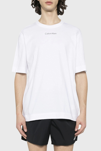 Calvin Klein Pamuklu Regular Fit Bisiklet Yaka 00GMS4K174YAA Erkek T Shirt 00GMS4K174 YAA BEYAZ - 6