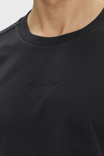 Calvin Klein Pamuklu Regular Fit Bisiklet Yaka 00GMS4K187BAE Erkek T Shirt 00GMS4K187 BAE SİYAH - 10