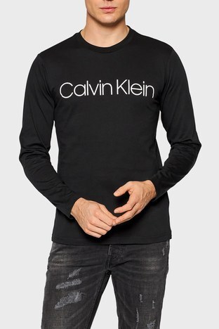 Calvin Klein - Calvin Klein Pamuklu Regular Fit Bisiklet Yaka Erkek Sweat K10K104690 BEH SİYAH