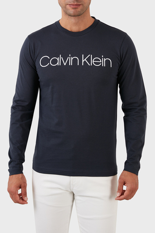 Calvin Klein - Calvin Klein Pamuklu Regular Fit Bisiklet Yaka Erkek Sweat K10K104690 DW4 LACİVERT