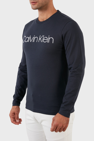 Calvin Klein - Calvin Klein Pamuklu Regular Fit Bisiklet Yaka Erkek Sweat K10K104690 DW4 LACİVERT (1)