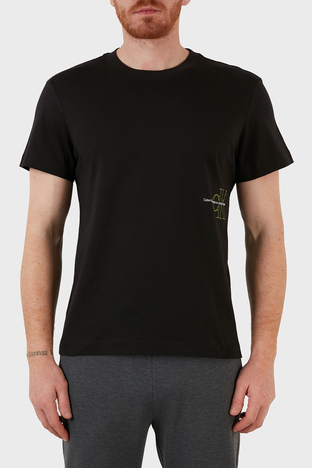 Calvin Klein - Calvin Klein Pamuklu Regular Fit Bisiklet Yaka Erkek T Shirt J30J320193 BEH SİYAH