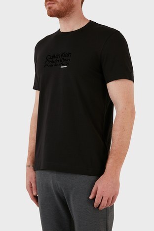Calvin Klein - Calvin Klein Pamuklu Regular Fit Bisiklet Yaka Erkek T Shirt K10K108835 BEH SİYAH (1)