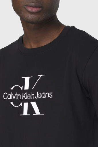 Calvin Klein Pamuklu Regular Fit Bisiklet Yaka J30J325190BEH Erkek T Shirt J30J325190 BEH SİYAH - 3
