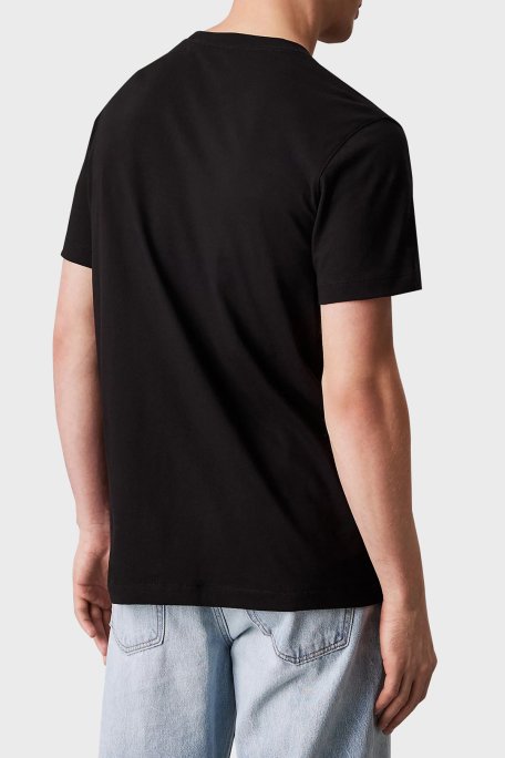 Calvin Klein Pamuklu Regular Fit Bisiklet Yaka J30J326159BEH Erkek T Shirt J30J326159 BEH SİYAH - 3