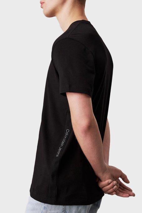 Calvin Klein Pamuklu Regular Fit Bisiklet Yaka J30J326159BEH Erkek T Shirt J30J326159 BEH SİYAH - 4