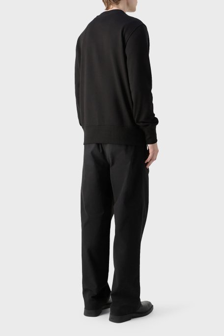 Calvin Klein Pamuklu Regular Fit Bisiklet Yaka J30J326877BEH Erkek Sweat J30J326877 BEH SİYAH - 3