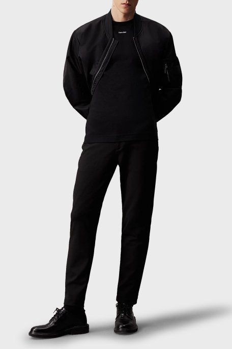 Calvin Klein Pamuklu Regular Fit Bisiklet Yaka K10K112487BEH Erkek T Shirt K10K112487 BEH SİYAH - 4