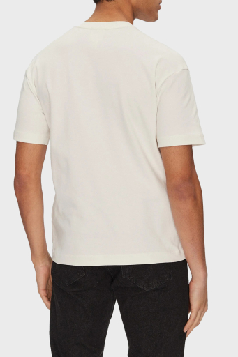 Calvin Klein Pamuklu Regular Fit Bisiklet Yaka K10K112487YAS Erkek T Shirt K10K112487 YAS BEYAZ - 2