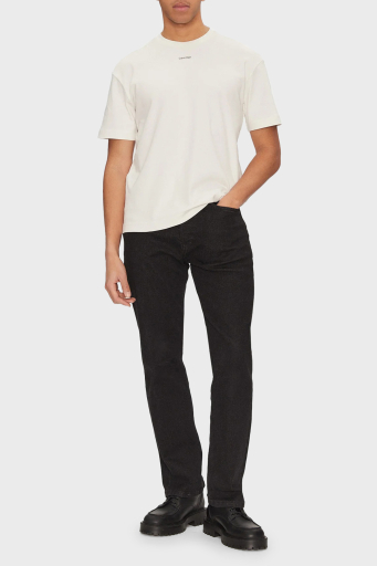 Calvin Klein Pamuklu Regular Fit Bisiklet Yaka K10K112487YAS Erkek T Shirt K10K112487 YAS BEYAZ - 3