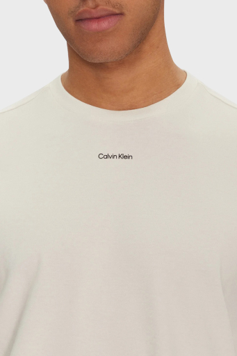 Calvin Klein Pamuklu Regular Fit Bisiklet Yaka K10K112487YAS Erkek T Shirt K10K112487 YAS BEYAZ - 4