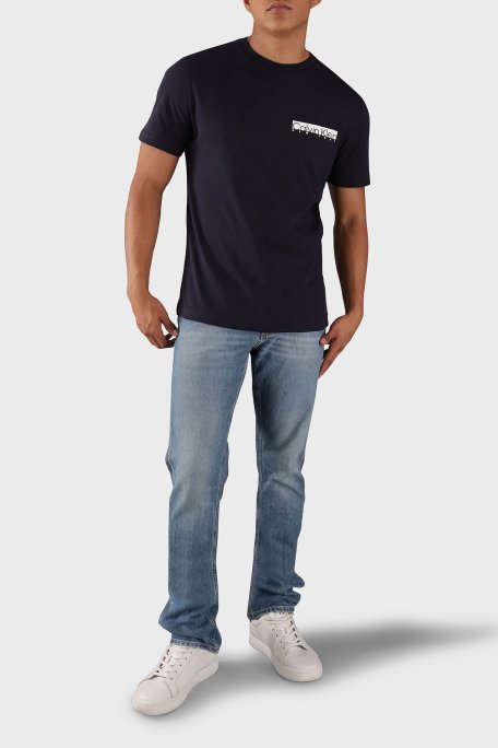 Calvin Klein Pamuklu Regular Fit Bisiklet Yaka Logolu K10K113800CHW Erkek T Shirt K10K113800 CHW LACİVERT - 2