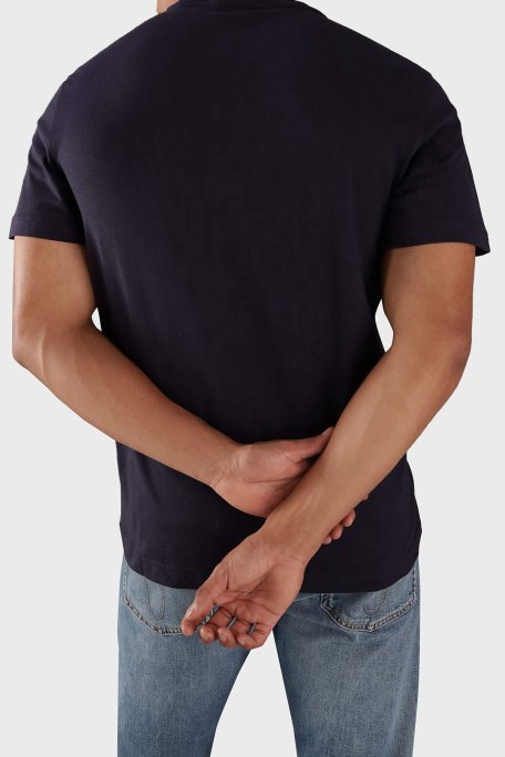 Calvin Klein Pamuklu Regular Fit Bisiklet Yaka Logolu K10K113800CHW Erkek T Shirt K10K113800 CHW LACİVERT - 3