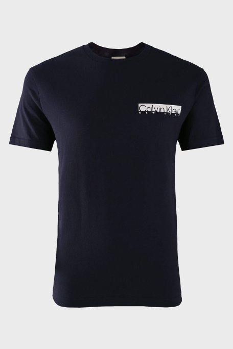 Calvin Klein Pamuklu Regular Fit Bisiklet Yaka Logolu K10K113800CHW Erkek T Shirt K10K113800 CHW LACİVERT - 5