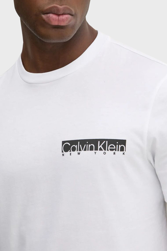 Calvin Klein Pamuklu Regular Fit Bisiklet Yaka Logolu K10K113800YAF Erkek T Shirt K10K113800 YAF BEYAZ - 3