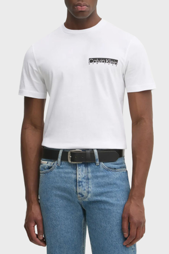 Calvin Klein Pamuklu Regular Fit Bisiklet Yaka Logolu K10K113800YAF Erkek T Shirt K10K113800 YAF BEYAZ - 5