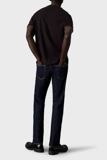 Calvin Klein Pamuklu Regular Fit Bisiklet Yaka Logolu K10K113802BEH Erkek T Shirt K10K113802 BEH SİYAH - 3