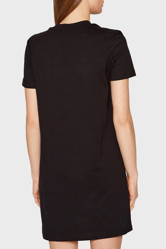 Calvin Klein Pamuklu Regular Fit Bisiklet Yaka Mini Bayan Elbise J20J218862 BEH SİYAH - 3