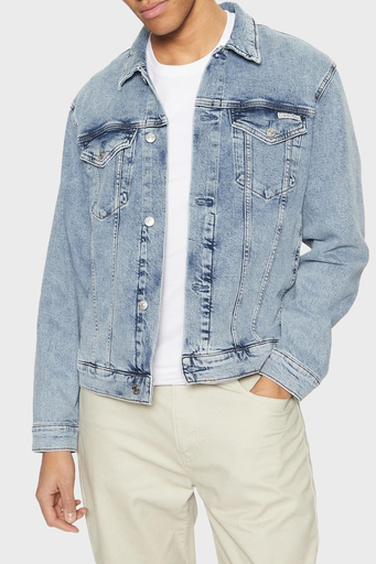 Calvin Klein Pamuklu Regular Fit J30J3265521AA Erkek Kot Ceket J30J326552 1AA AÇIK MAVİ - 1