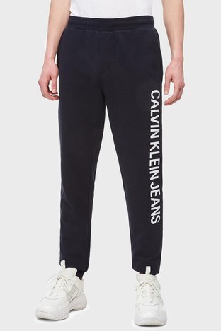Calvin Klein - Calvin Klein Pamuklu Regular Fit Jogger Spor Erkek Pantolon J30J311132 402 LACİVERT