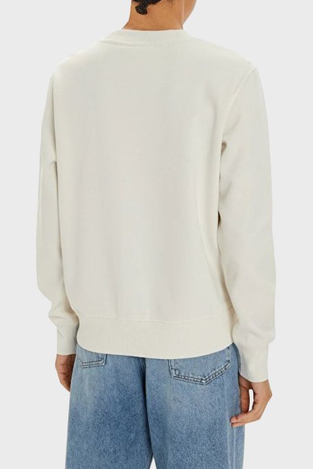 Calvin Klein Pamuklu Regular Fit Logolu J20J224913YBI Bayan Sweat J20J224913 YBI EKRU - 3