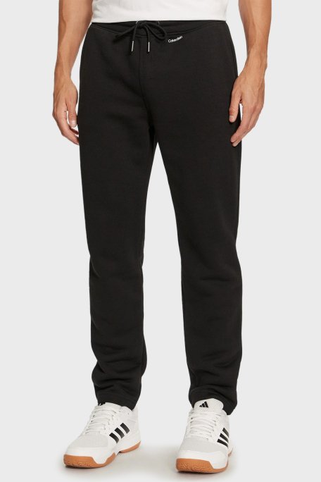 Calvin Klein Pamuklu Regular Fit Normal Bel Düz Paça Jogger K10K113654BEH Erkek Pantolon K10K113654 BEH SİYAH - 1