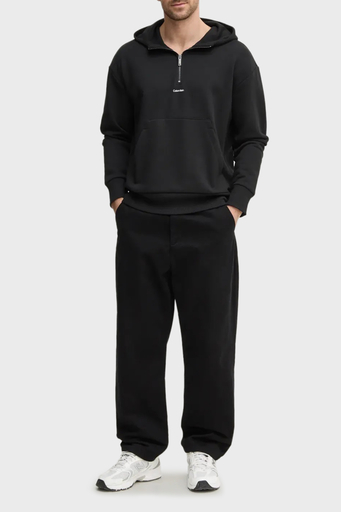 Calvin Klein Pamuklu Regular Fit Yarım Fermuarlı Kapüşonlu K10K113762BEH Erkek Sweat K10K113762 BEH SİYAH - 3