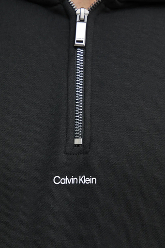 Calvin Klein Pamuklu Regular Fit Yarım Fermuarlı Kapüşonlu K10K113762BEH Erkek Sweat K10K113762 BEH SİYAH - 5