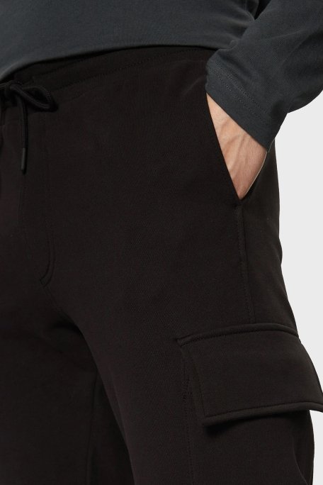 Calvin Klein Pamuklu Regular Fit Yüksek Bel Ribanalı Paça Jogger J30J326762BEH Erkek Pantolon J30J326762 BEH SİYAH - 4