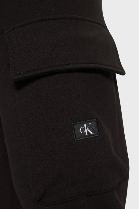 Calvin Klein Pamuklu Regular Fit Yüksek Bel Ribanalı Paça Jogger J30J326762BEH Erkek Pantolon J30J326762 BEH SİYAH - 5
