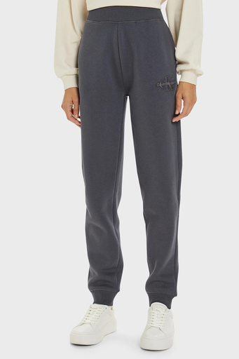 Calvin Klein Pamuklu Relaxed Fit Yüksek Bel Lastikli Paça Jogger J20J223590BAN Bayan Pantolon J20J223590 BAN ANTRASİT - 1
