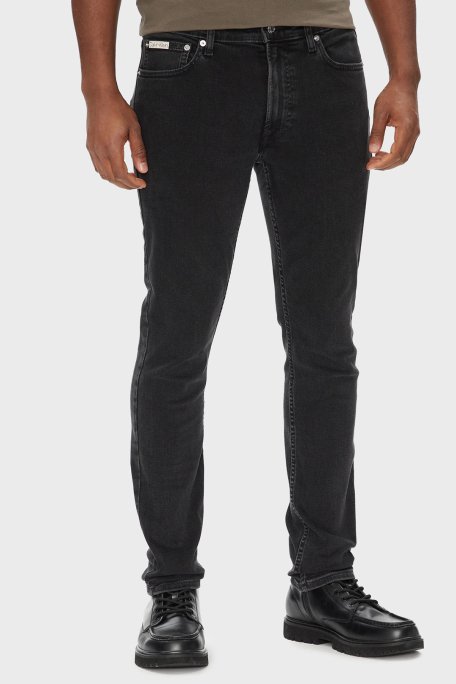 Calvin Klein Pamuklu Skinny Fit Normal Bel Dar Paça Jeans LV04RB722G846 Erkek Kot Pantolon LV04RB722G 846 SİYAH - 1