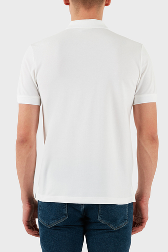 Calvin Klein Pamuklu Slim Fit Düğmeli K10K114484YAF Erkek Polo Yaka T Shirt K10K114484 YAF BEYAZ - 2