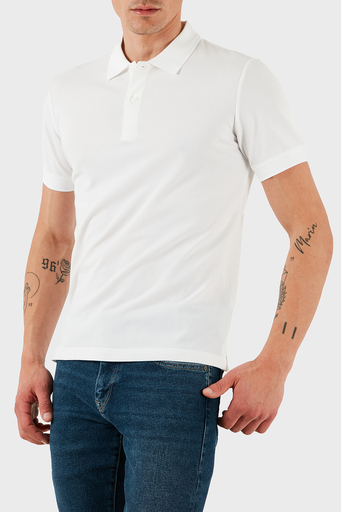 Calvin Klein Pamuklu Slim Fit Düğmeli K10K114484YAF Erkek Polo Yaka T Shirt K10K114484 YAF BEYAZ - 4