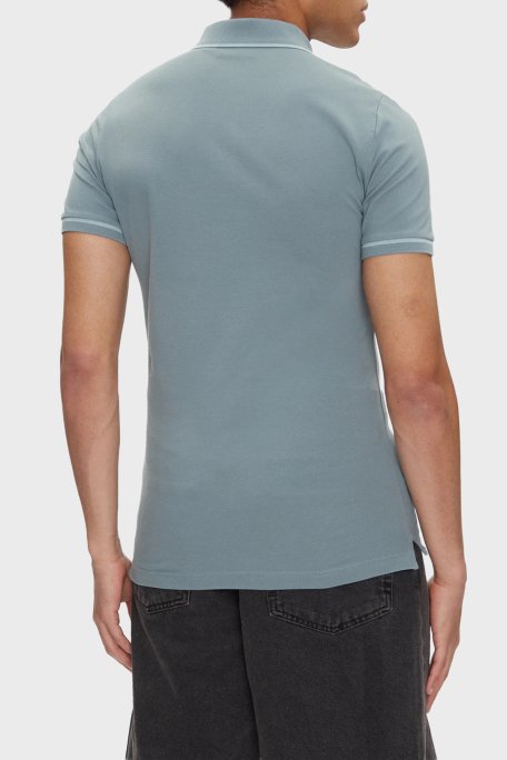 Calvin Klein Pamuklu Slim Fit Düğmeli Yaka Polo T Shirt J30J315603CKM Erkek Polo Yaka T Shirt J30J315603 CKM AÇIK MAVİ - 3