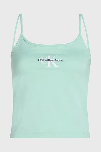 Calvin Klein Pamuklu Slim Fit İp Askılı J20J223105CCP Bayan Top J20J223105 CCP AÇIK MAVİ - 5