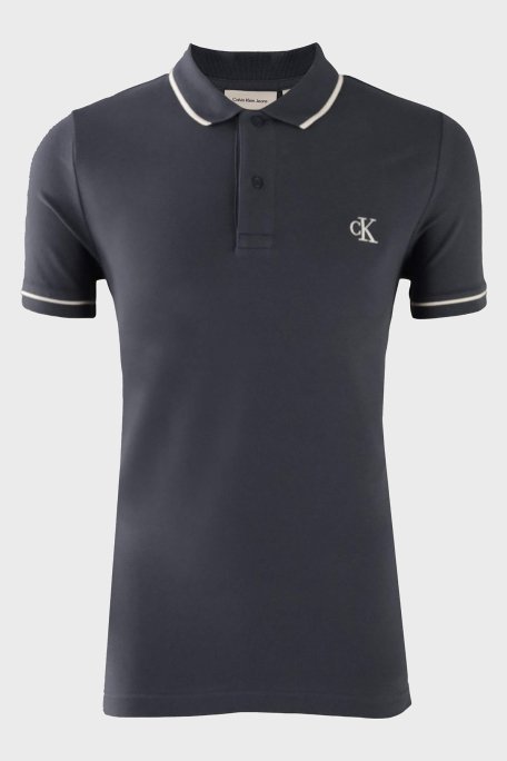Calvin Klein Pamuklu Slim Fit J30J315603CGE Erkek Polo Yaka T Shirt J30J315603 CGE LACİVERT - 4