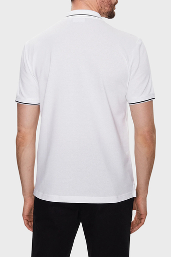 Calvin Klein Pamuklu Slim Fit K10K110596YAF Erkek Polo T Shirt K10K110596 YAF BEYAZ - 3
