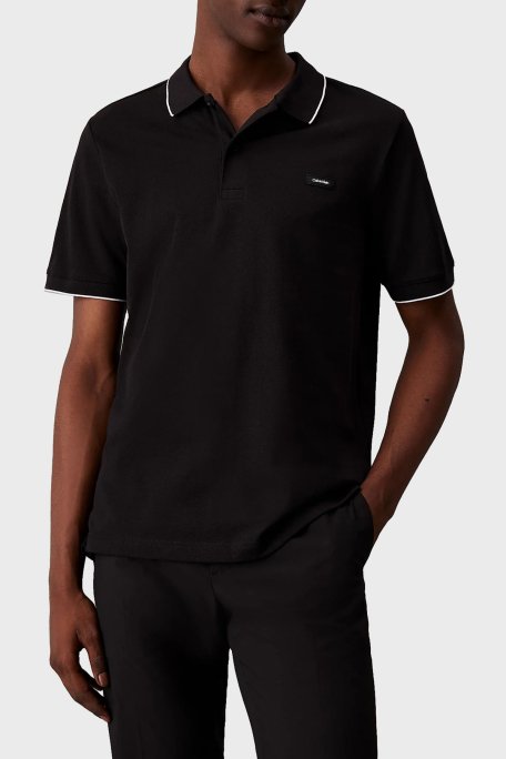 Calvin Klein Pamuklu Slim Fit K10K112751BEH Erkek Polo Yaka T Shirt K10K112751 BEH SİYAH - 5