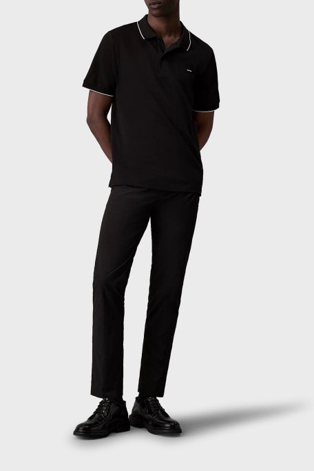 Calvin Klein Pamuklu Slim Fit K10K112751BEH Erkek Polo Yaka T Shirt K10K112751 BEH SİYAH - 10