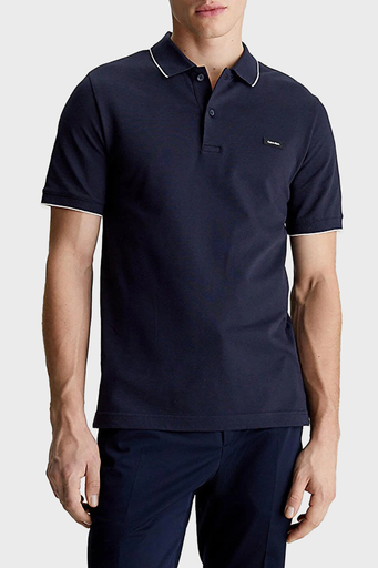 Calvin Klein Pamuklu Slim Fit K10K112751CEF Erkek Polo Yaka T Shirt K10K112751 CEF LACİVERT - 1