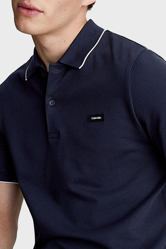 Calvin Klein Pamuklu Slim Fit K10K112751CEF Erkek Polo Yaka T Shirt K10K112751 CEF LACİVERT - 4