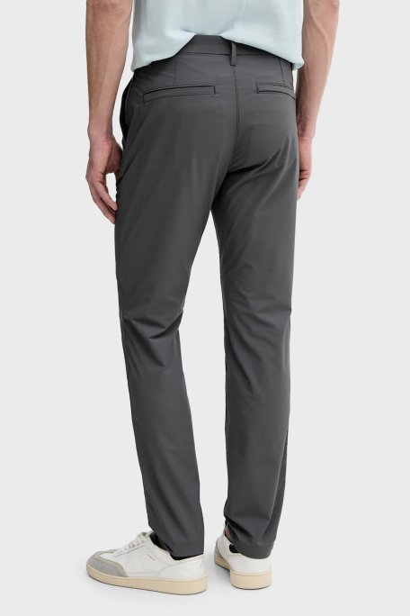 Calvin Klein Pamuklu Slim Fit Normal Bel Düz Paça LV04LB610GBAC Erkek Pantolon LV04LB610G BAC GRİ - 3