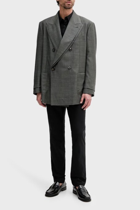 Calvin Klein Pamuklu Slim Fit Normal Bel Düz Paça LV04LB610GUB1 Erkek Pantolon LV04LB610G UB1 SİYAH - 2