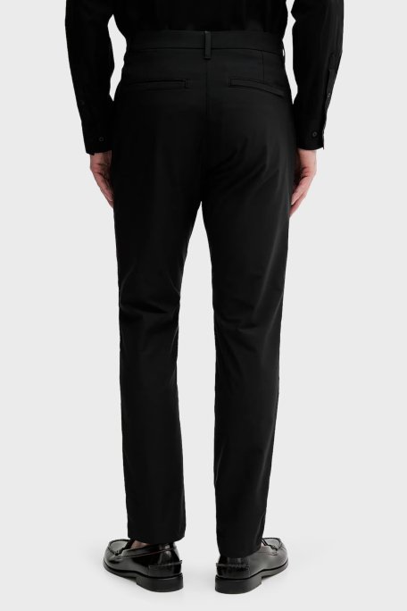 Calvin Klein Pamuklu Slim Fit Normal Bel Düz Paça LV04LB610GUB1 Erkek Pantolon LV04LB610G UB1 SİYAH - 3